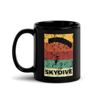 Skydive Black Glossy Mug