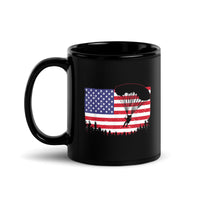 Skydive USA Black Glossy Mug