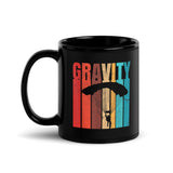 Gravity Black Glossy Mug