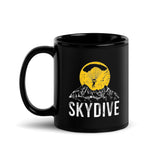 Skydive Black Glossy Mug