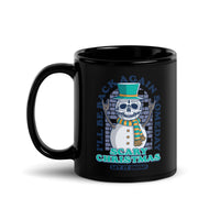 Scary Christmas (Let is Snow) Black Glossy Mug