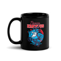 Scary Krampus Black Glossy Mug