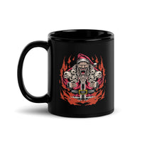 Monster Santa Black Glossy Mug