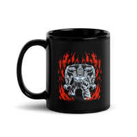 Abominable Snowman Black Glossy Mug