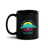 Man Myth Legend (Hang Glide) Black Glossy Mug