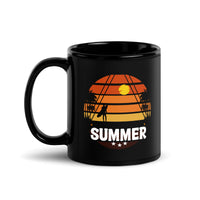 Summer Black Glossy Mug