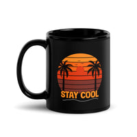 Stay Cool Black Glossy Mug