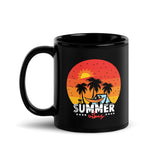 Summer Vibes Black Glossy Mug