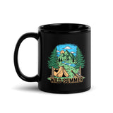 Wild Summer Black Glossy Mug