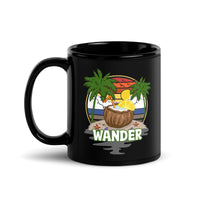 Wander Black Glossy Mug