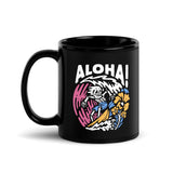 Aloha! Black Glossy Mug