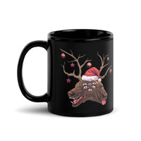 Horror Reindeer 5 Black Glossy Mug