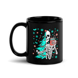 Sorta Merry Sorta Scary Black Glossy Mug