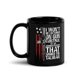 I Won't Be Lectured Black Glossy Mug