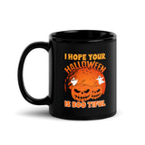 I Hope Your Halloween is Bootiful Black Glossy Mug