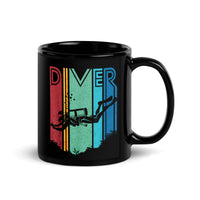 Diver Black Glossy Mug