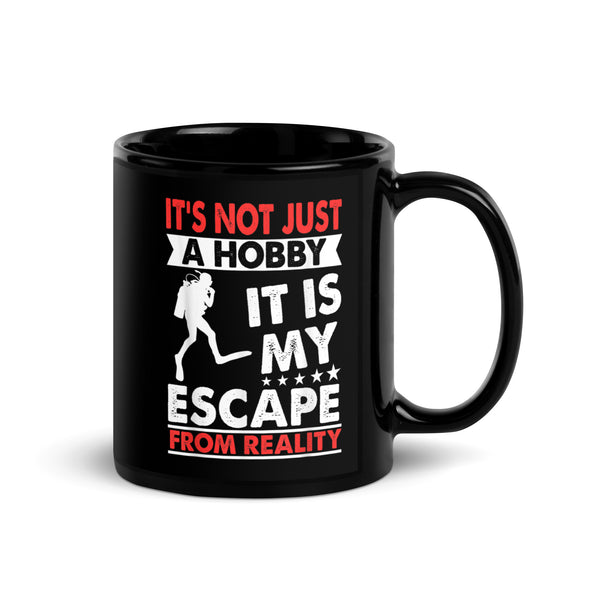 It's Not Just a Hobby (Scuba) Black Glossy Mug