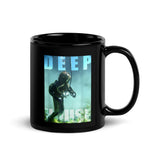 Deep House Diver Black Glossy Mug