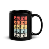 Scuba Black Glossy Mug