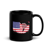 Skydive USA Black Glossy Mug