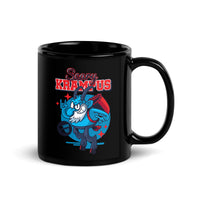 Scary Krampus Black Glossy Mug