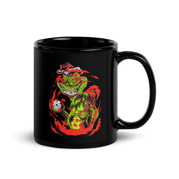 Christmas Demon Black Glossy Mug