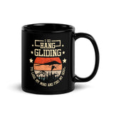 I Go Hang Gliding Black Glossy Mug