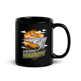 Life is Better in the Mountains (Hang Glide) Black Glossy Mug