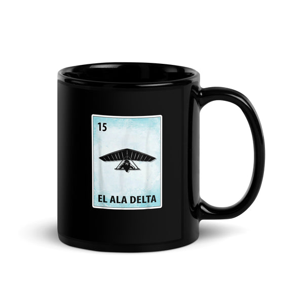 El Ala Delta Black Glossy Mug