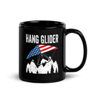 Hang Glider USA Black Glossy Mug