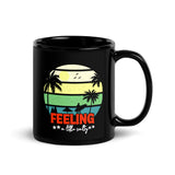 Feeling a Little Salty Black Glossy Mug