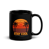 Stay Cool Black Glossy Mug