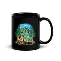 Wild Summer Black Glossy Mug