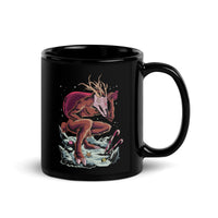 Horror Reindeer 1 Black Glossy Mug