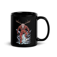 Horror Reindeer 3 Black Glossy Mug