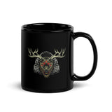 Horror Reindeer 4 Black Glossy Mug