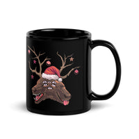 Horror Reindeer 5 Black Glossy Mug