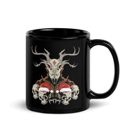 Horror Reindeer 6 Black Glossy Mug