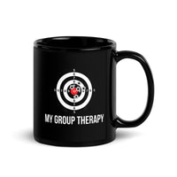 My Group Therapy Black Glossy Mug