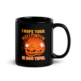 I Hope Your Halloween is Bootiful Black Glossy Mug