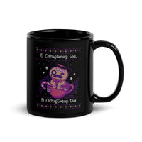 O Christmas Tea Black Glossy Mug