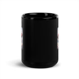 Not Today Satan Black Glossy Mug