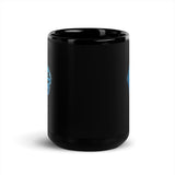 Just Dive Black Glossy Mug