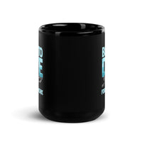 Born to Dive Forced to Work Black Glossy Mug