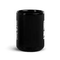 Eat Sleep Scuba Dive Repeat Black Glossy Mug