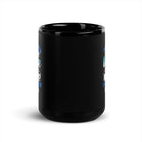 70% of Earth is Covered by Water Black Glossy Mug