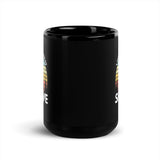 I Survived My First Skydive Black Glossy Mug