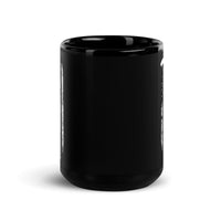 USA Skydiver Black Glossy Mug