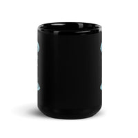 Skydive Tunnel Black Glossy Mug