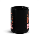 Naughty Children Beware (Krampus) Black Glossy Mug